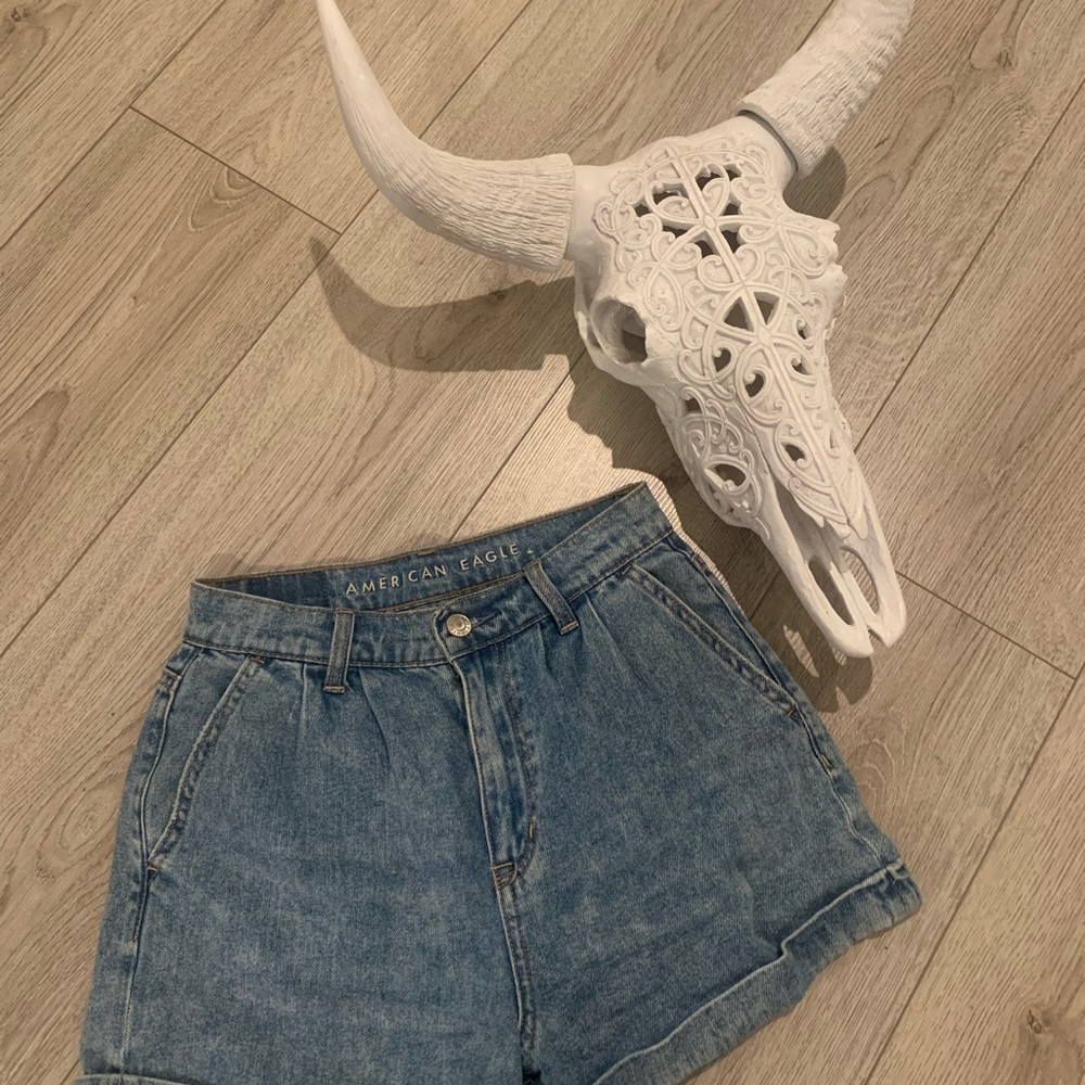 2 pairs of jean shorts! American eagle. Each pair was worn once!